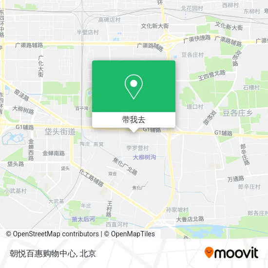 朝悦百惠购物中心地图