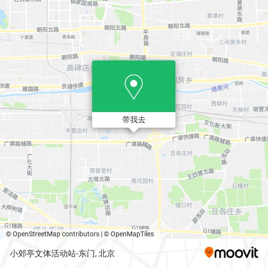 小郊亭文体活动站-东门地图