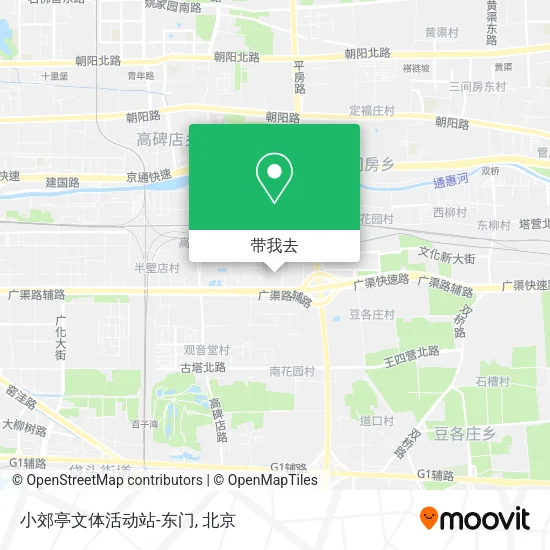 小郊亭文体活动站-东门地图