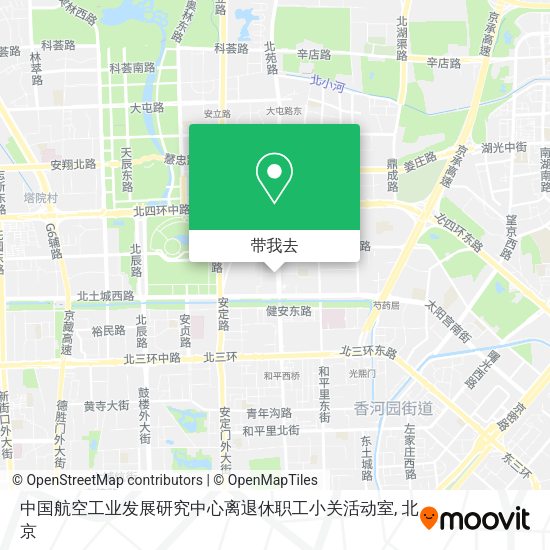 中国航空工业发展研究中心离退休职工小关活动室地图