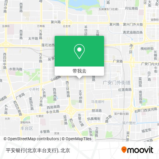 平安银行(北京丰台支行)地图