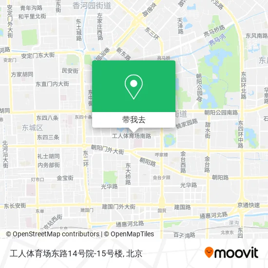 工人体育场东路14号院-15号楼地图