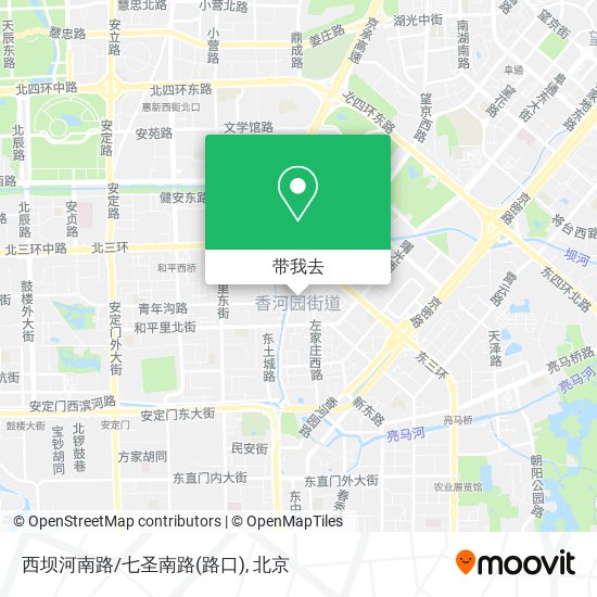 西坝河南路/七圣南路(路口)地图