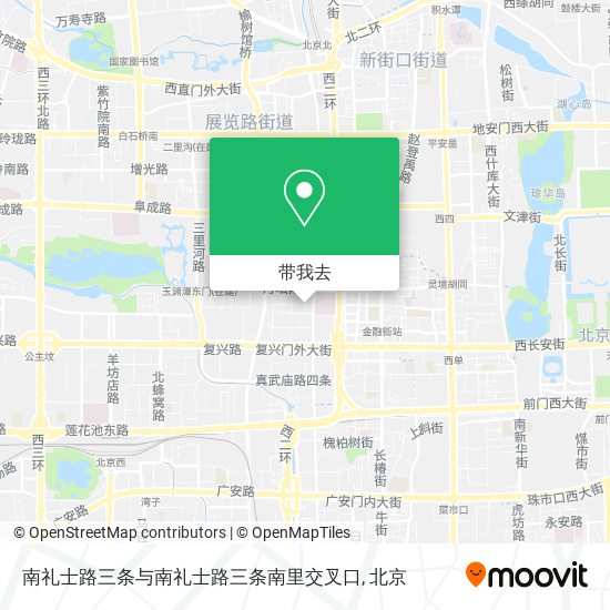 南礼士路三条与南礼士路三条南里交叉口地图