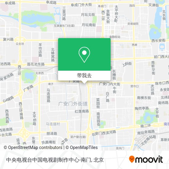 中央电视台中国电视剧制作中心-南门地图