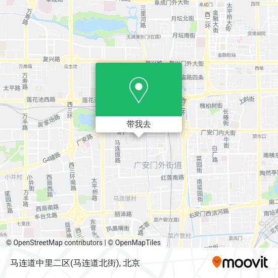 马连道中里二区(马连道北街)地图