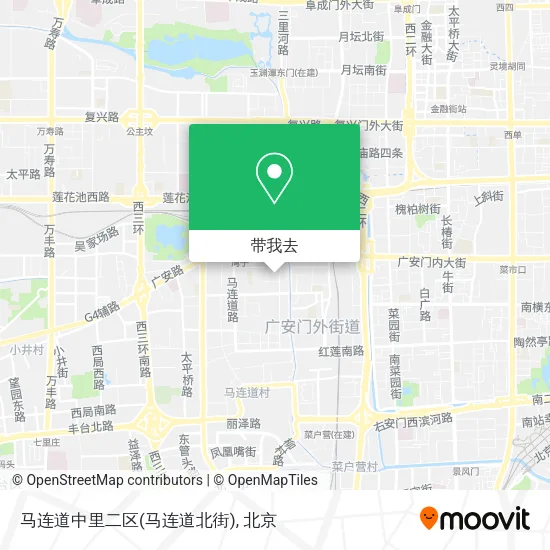 马连道中里二区(马连道北街)地图