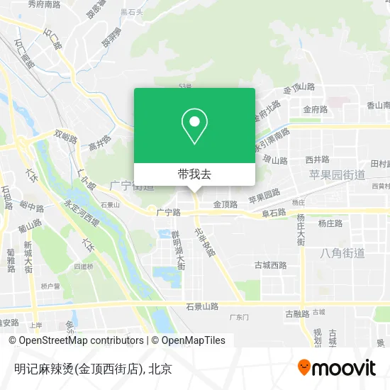 明记麻辣烫(金顶西街店)地图