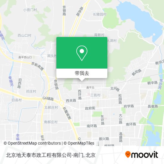 北京地天泰市政工程有限公司-南门地图