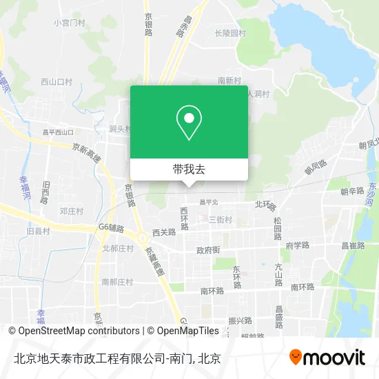 北京地天泰市政工程有限公司-南门地图