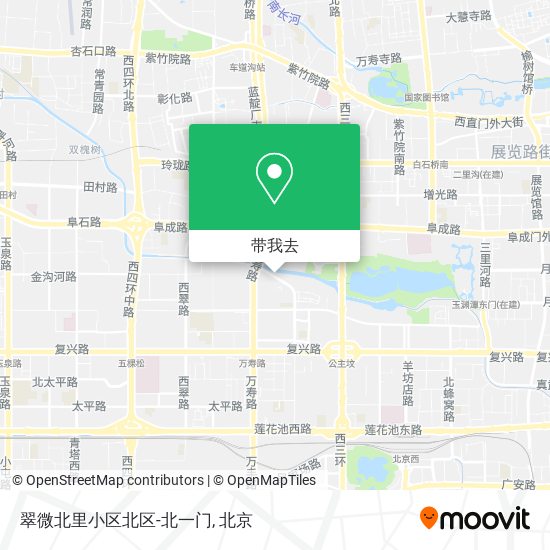 翠微北里小区北区-北一门地图
