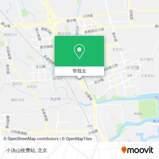 小汤山收费站地图