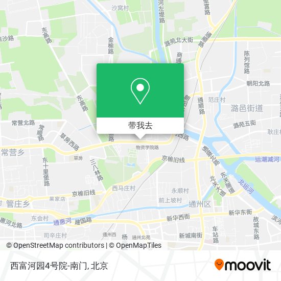 西富河园4号院-南门地图