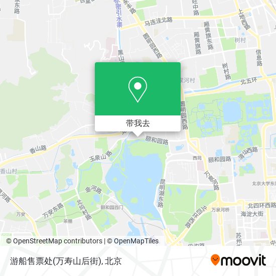 游船售票处(万寿山后街)地图