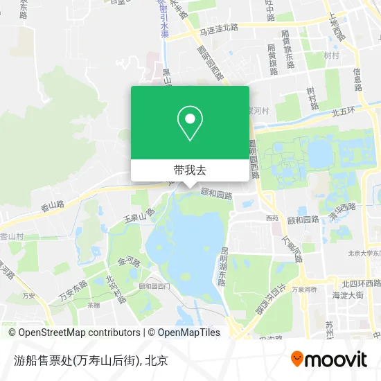 游船售票处(万寿山后街)地图