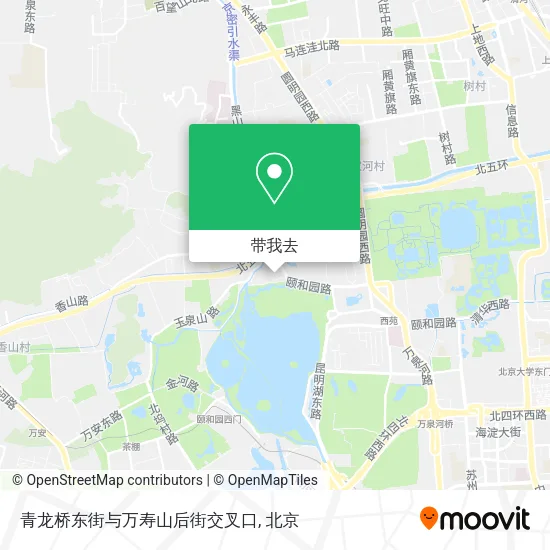 青龙桥东街与万寿山后街交叉口地图