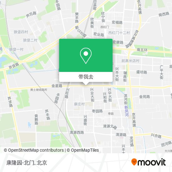 康隆园-北门地图