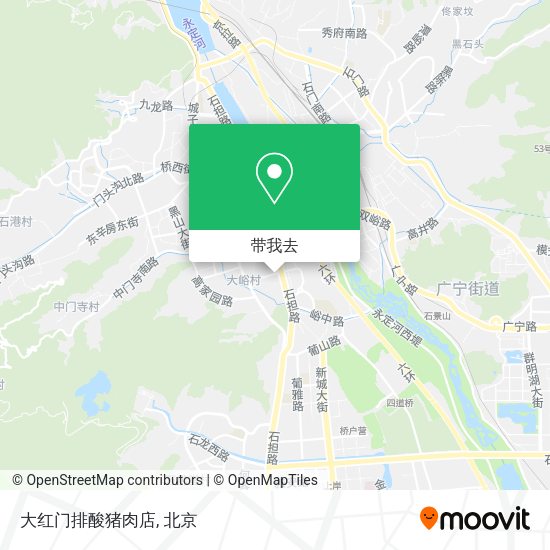 大红门排酸猪肉店地图