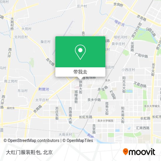 大红门服装鞋包地图