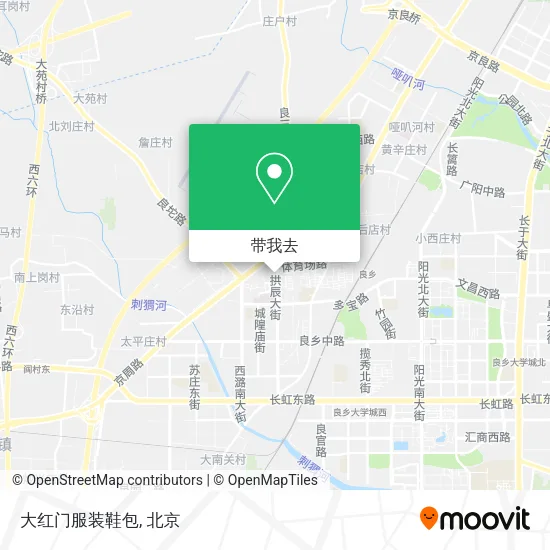 大红门服装鞋包地图