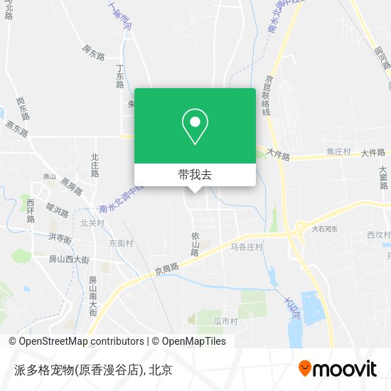 派多格宠物(原香漫谷店)地图