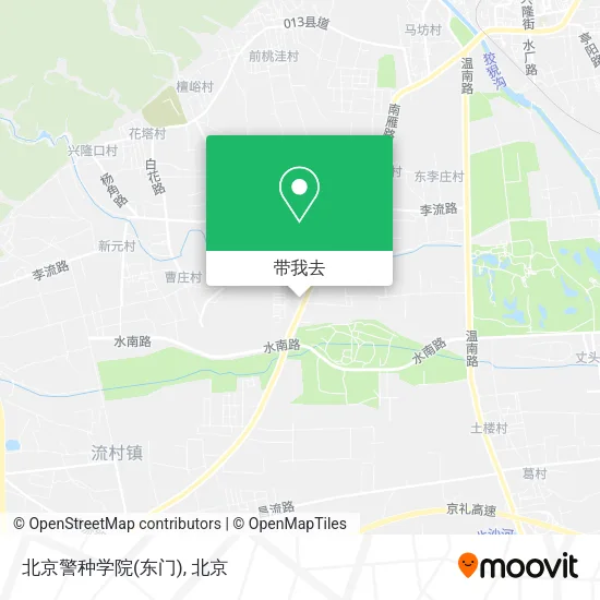 北京警种学院(东门)地图