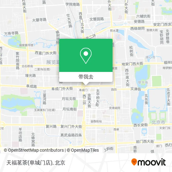 天福茗茶(阜城门店)地图