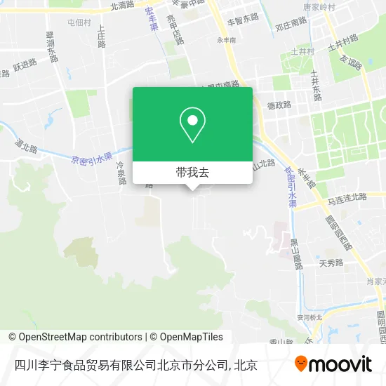 四川李宁食品贸易有限公司北京市分公司地图