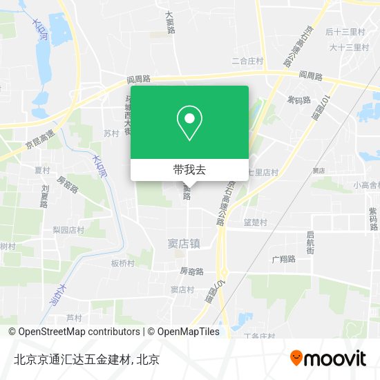 北京京通汇达五金建材地图