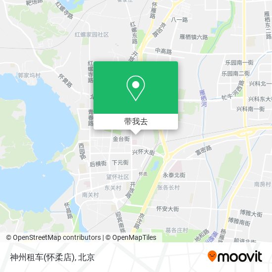 神州租车(怀柔店)地图