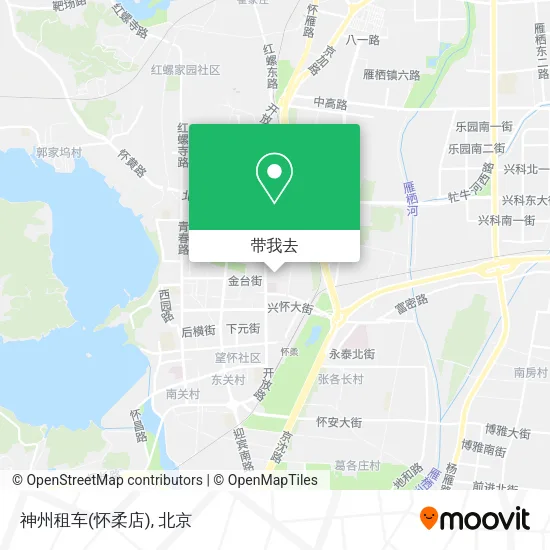 神州租车(怀柔店)地图