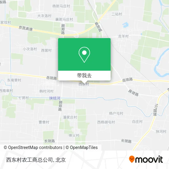 西东村农工商总公司地图