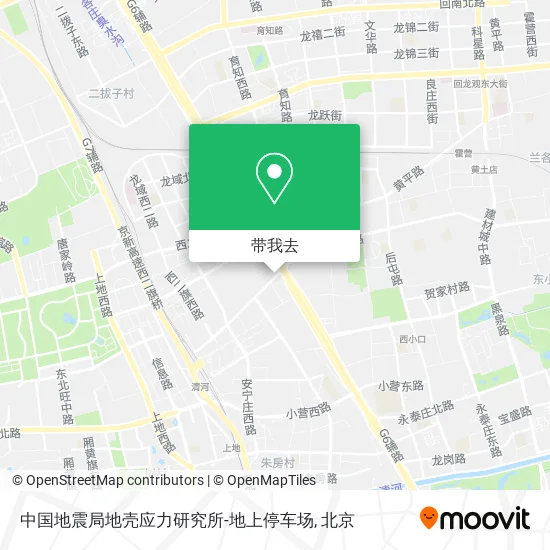 中国地震局地壳应力研究所-地上停车场地图