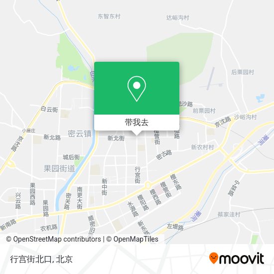 行宫街北口地图