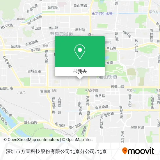 深圳市方直科技股份有限公司北京分公司地图