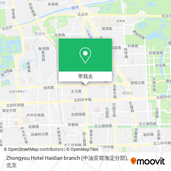 Zhongyou Hotel Haidian branch (中油宾馆海淀分部)地图