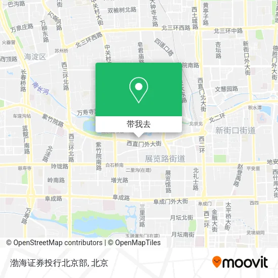 渤海证券投行北京部地图