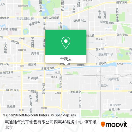 惠通陆华汽车销售有限公司四惠4S服务中心-停车场地图
