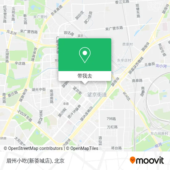 眉州小吃(新荟城店)地图