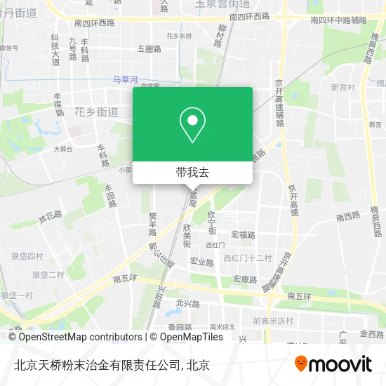 北京天桥粉末治金有限责任公司地图