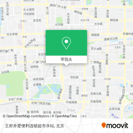 王府井爱便利连锁超市水站地图