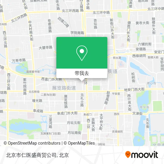 北京市仁医盛商贸公司地图
