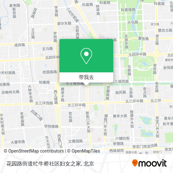 花园路街道牤牛桥社区妇女之家地图