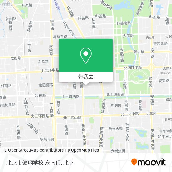 北京市健翔学校-东南门地图