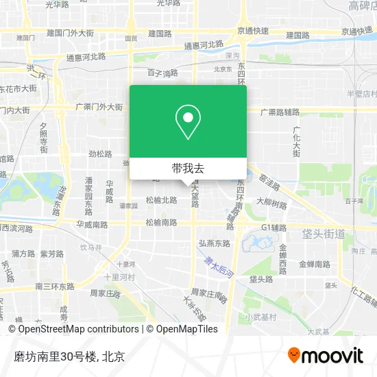 磨坊南里30号楼地图