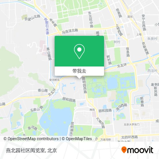 燕北园社区阅览室地图