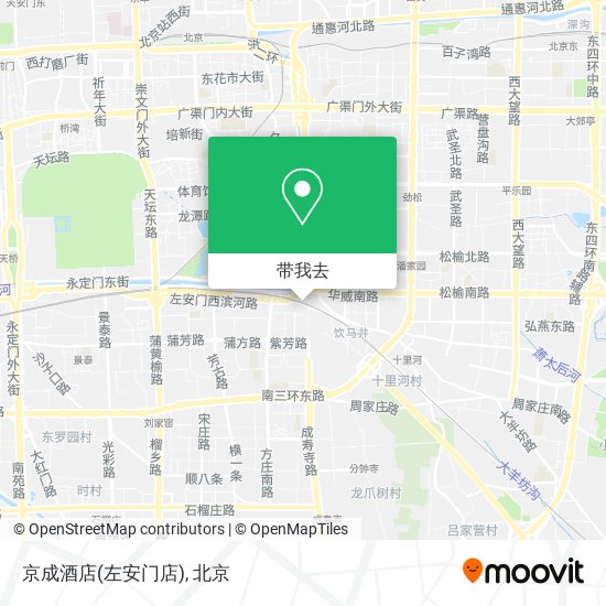 京成酒店(左安门店)地图