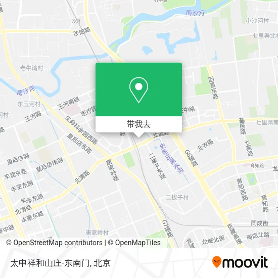 太申祥和山庄-东南门地图
