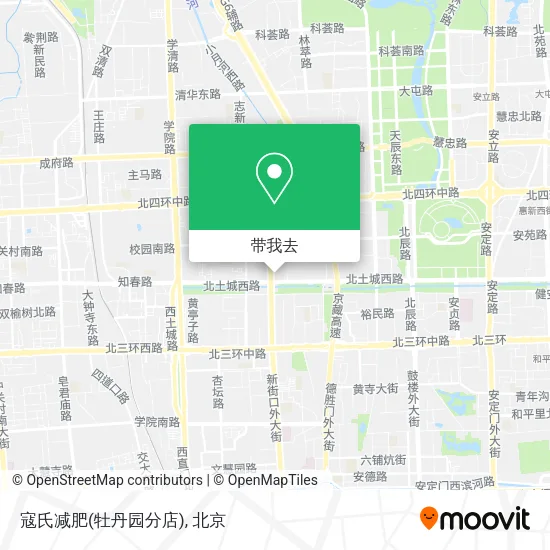 寇氏减肥(牡丹园分店)地图