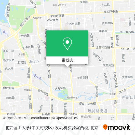 北京理工大学(中关村校区)-发动机实验室西楼地图